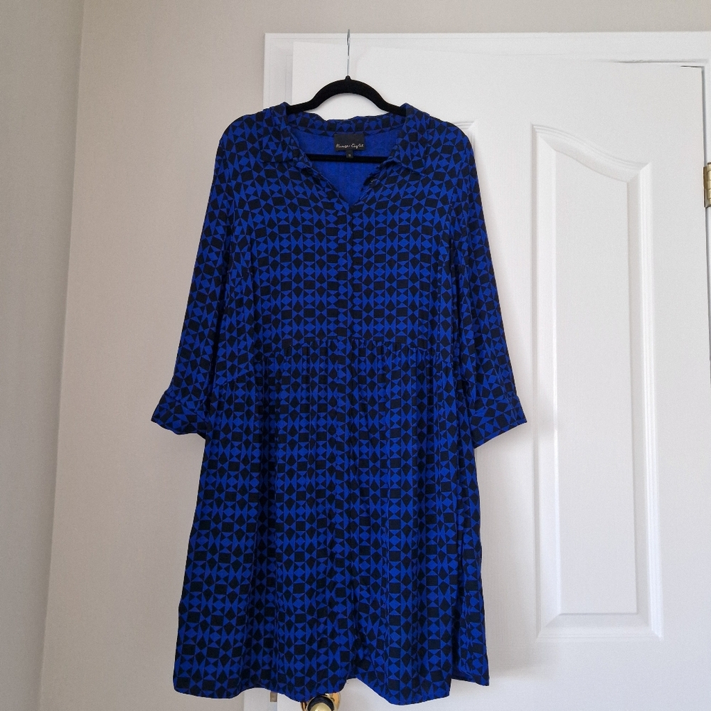 Phase Eight Blue Patterned Dress